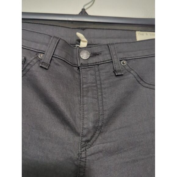 Rag and Bone Womens Jeans Leggings Black USA Shoreditch Made Size 32 - Picture 2 of 9
